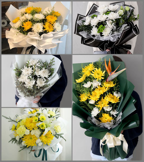 山西朔州朔城区神头镇毛道村白事花束代送